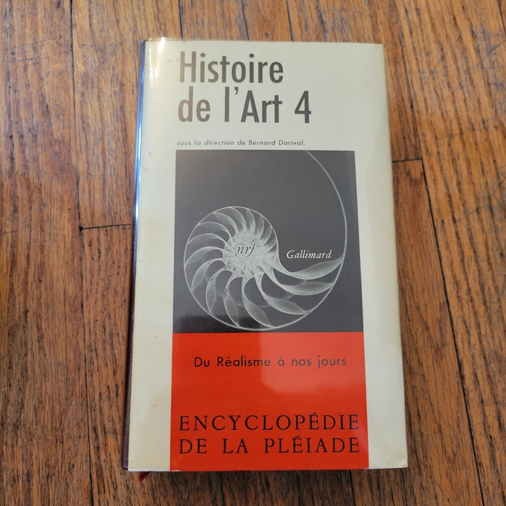 Gallimard Histoire de l Art IV French Leather Book Dark Academia Staging Decor